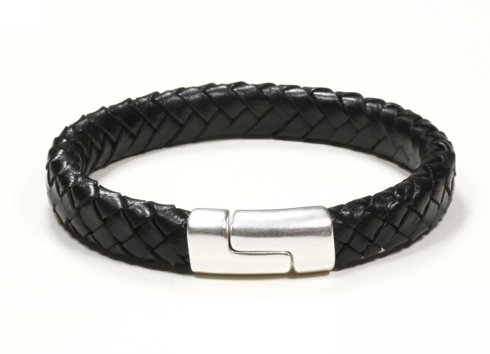 BLACK Leather bracelet