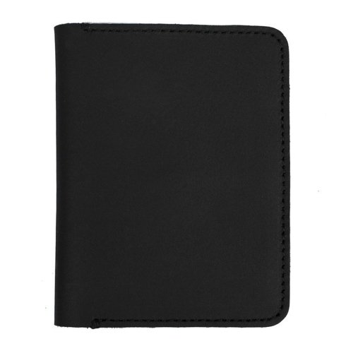 Black Pocket wallet matt with coin case