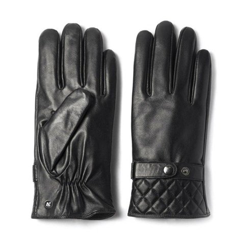 Black gloves lamb leather