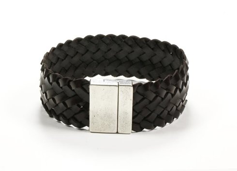 DARK BROWN Leather bracelet