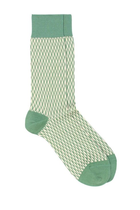 Green Cotton Socks / Pedemeia