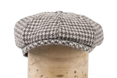 Houndstooth driver's cap with ear flaps Marling & Evans
