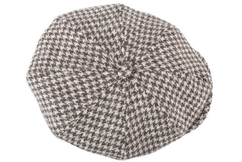 Houndstooth driver's cap with ear flaps Marling & Evans