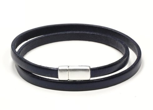 NAVY Leather bracelet