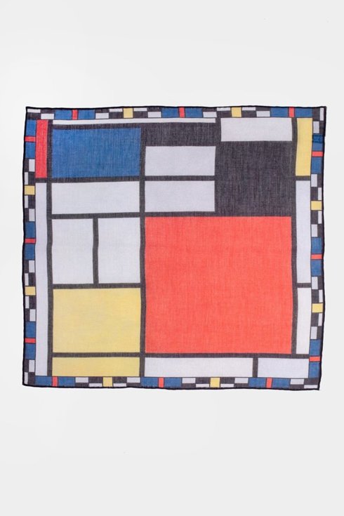 Pocket square ''Composition" Piet Mondrian