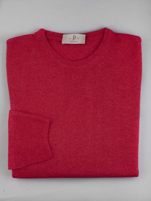 Red sweater with wool and cashmere