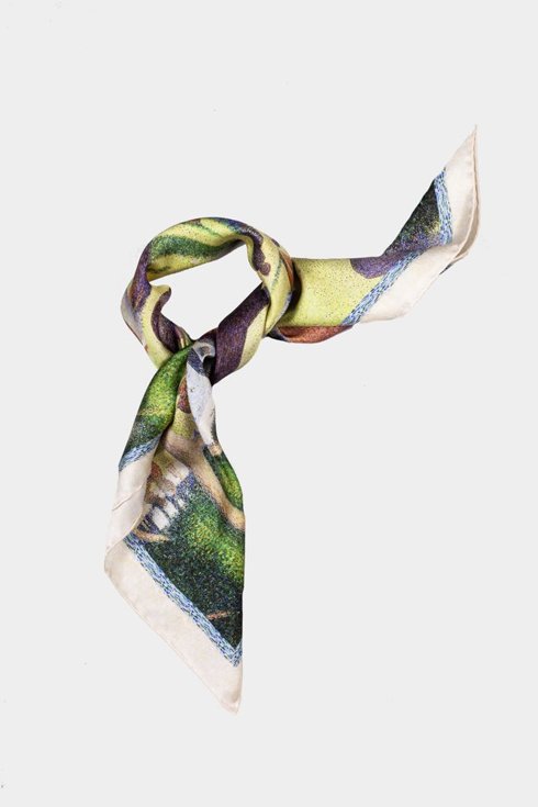 Silk scarf 'A Sunday on La Grande Jatte' Georges Seurat