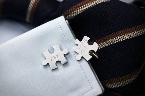 Silver Cuff Links Puzzle