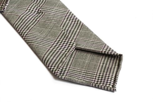 UNTIPPED WOOLEN  TIE Prince of Wales Check