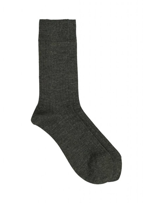 dark grey Easy Care Merino Wool Socks / Pedemeia