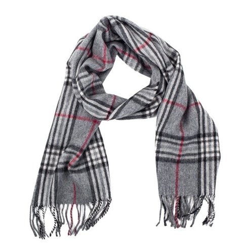 grey cashmere & wool classic scarf