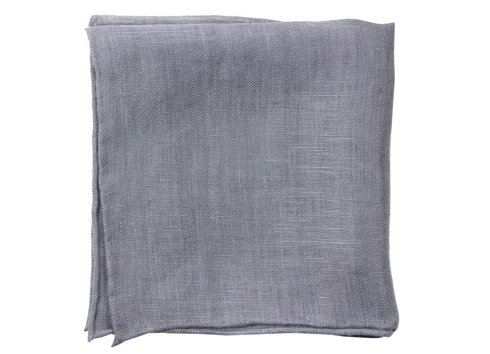 linen pocket square grey