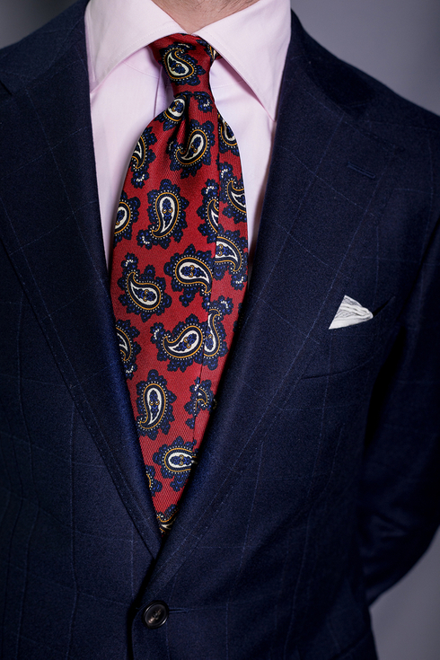 paisley tie silk from Macclesfield