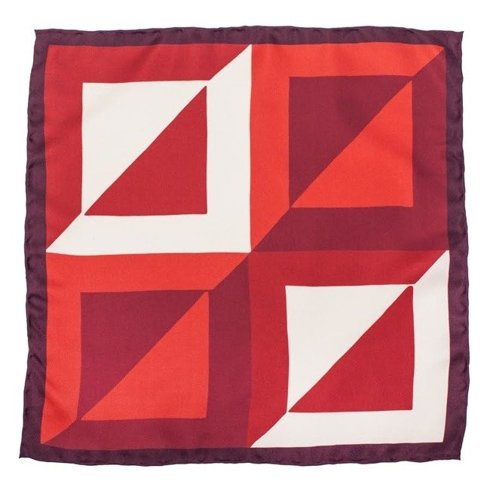 pocket square red squares