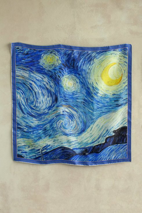 Apaszka jedwabna "Gwiaździsta noc"  Vincent van Gogh